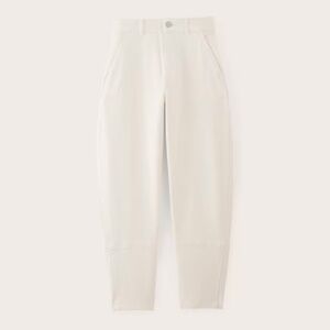 Everlane The Utility Barrel Pant in Bone (White) Size 12